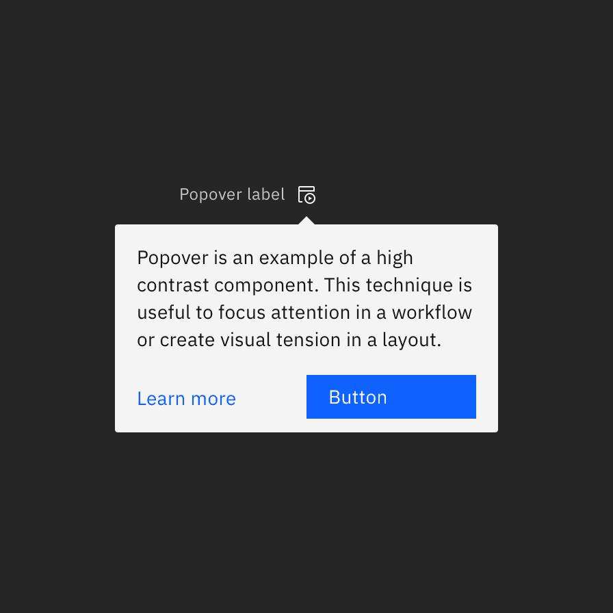 High contrast example in a dark theme. High contrast example in a dark theme.